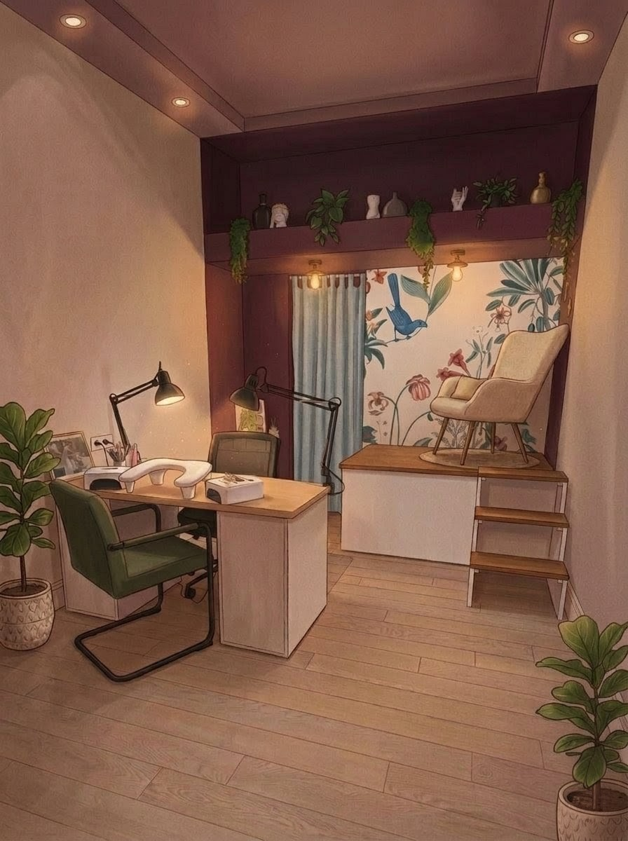 Intérieur du salon Joanails